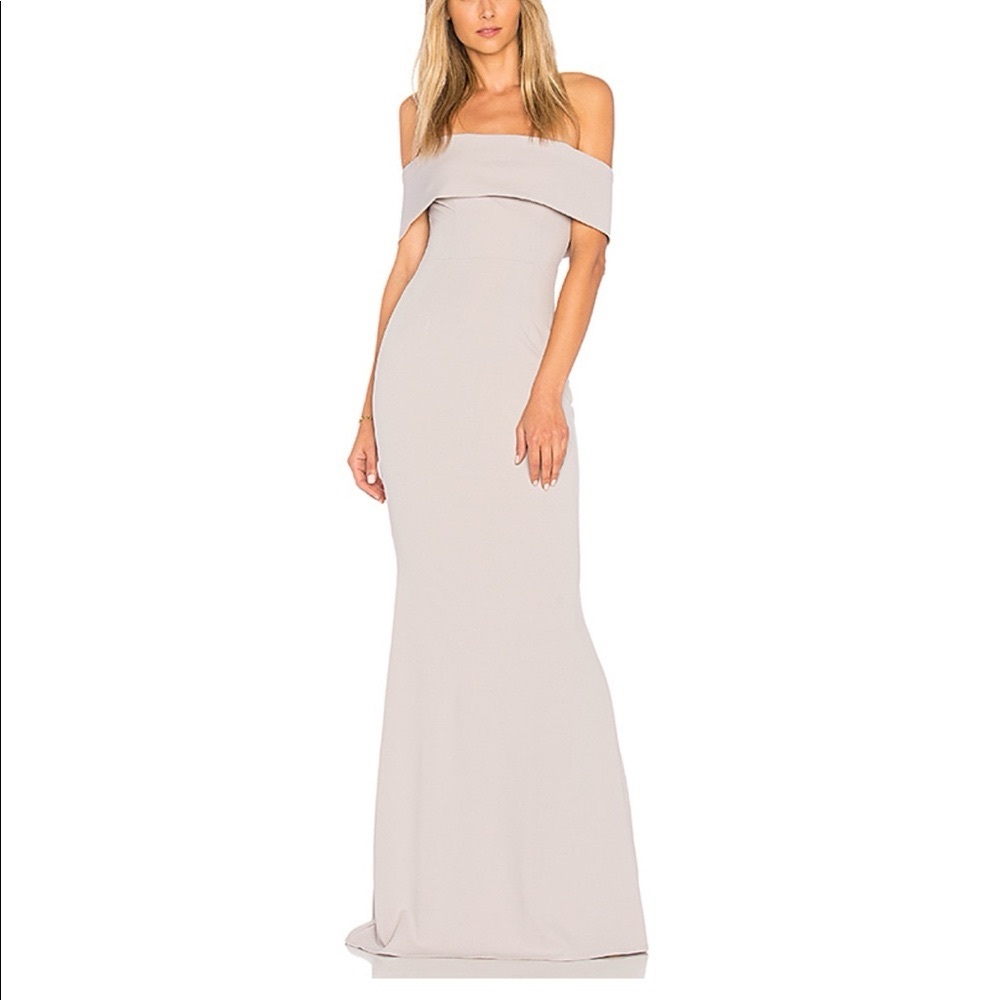 Katie May Off-Shoulder Evening Gown